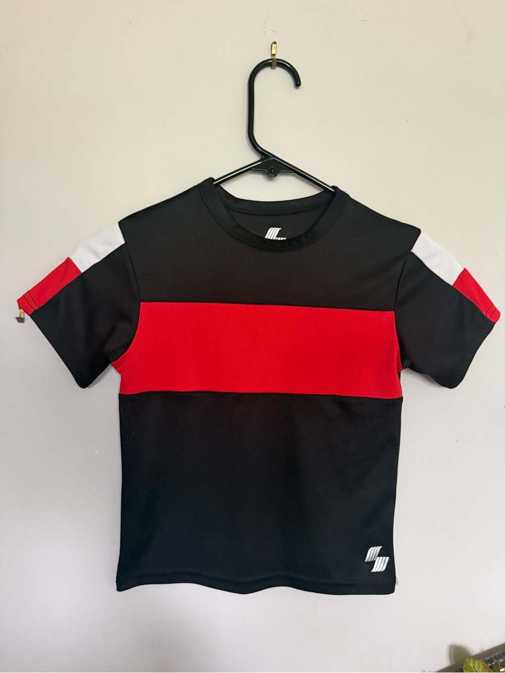 Place Black, Red & White Colorblock Short Sleeve Tee